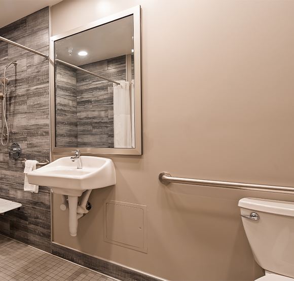 ADA Double Queen w/ Roll-In Shower at SureStay Plus Santa Clara Silicon Valley
